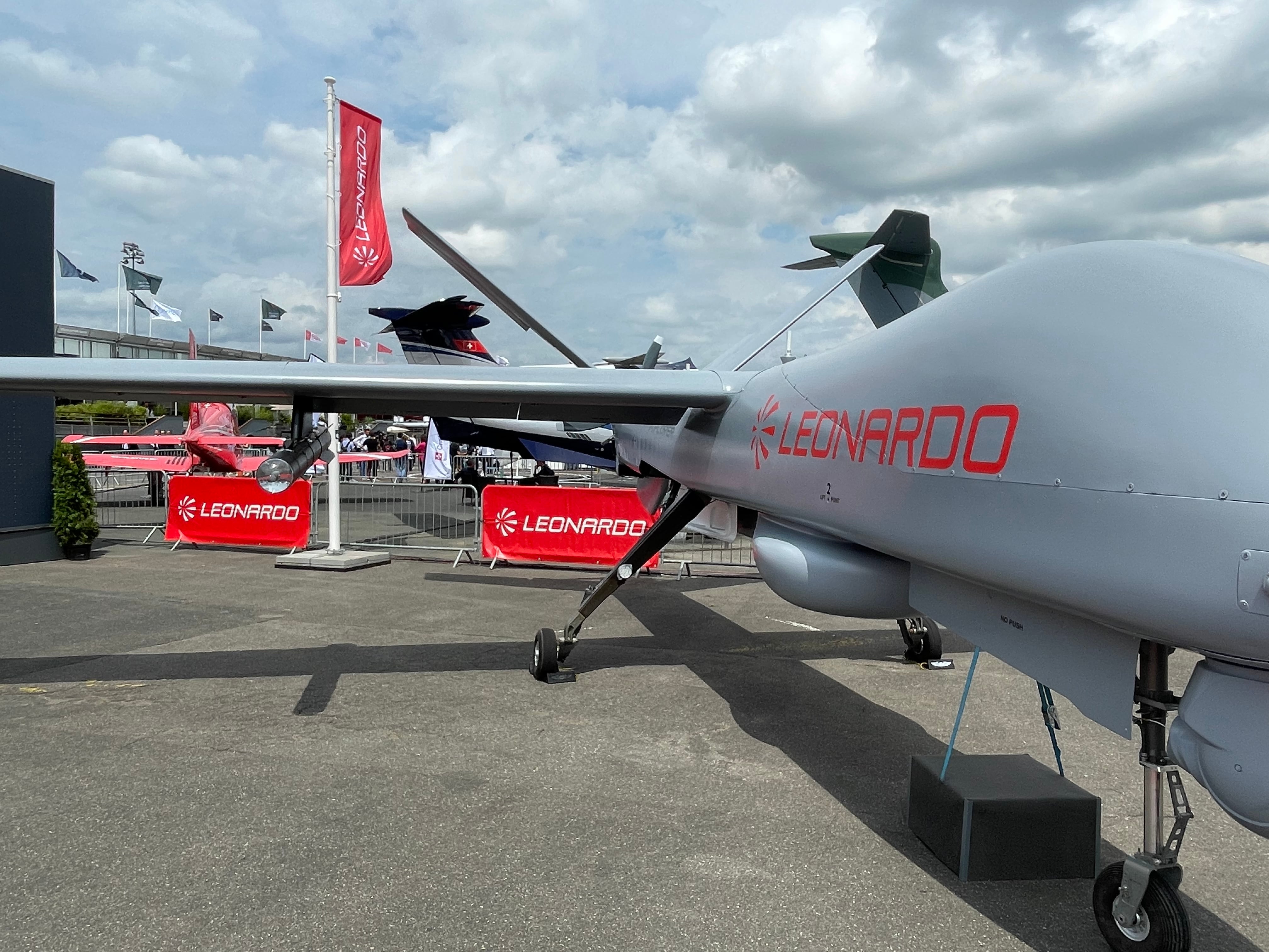 Leonardo display at Paris Air Show