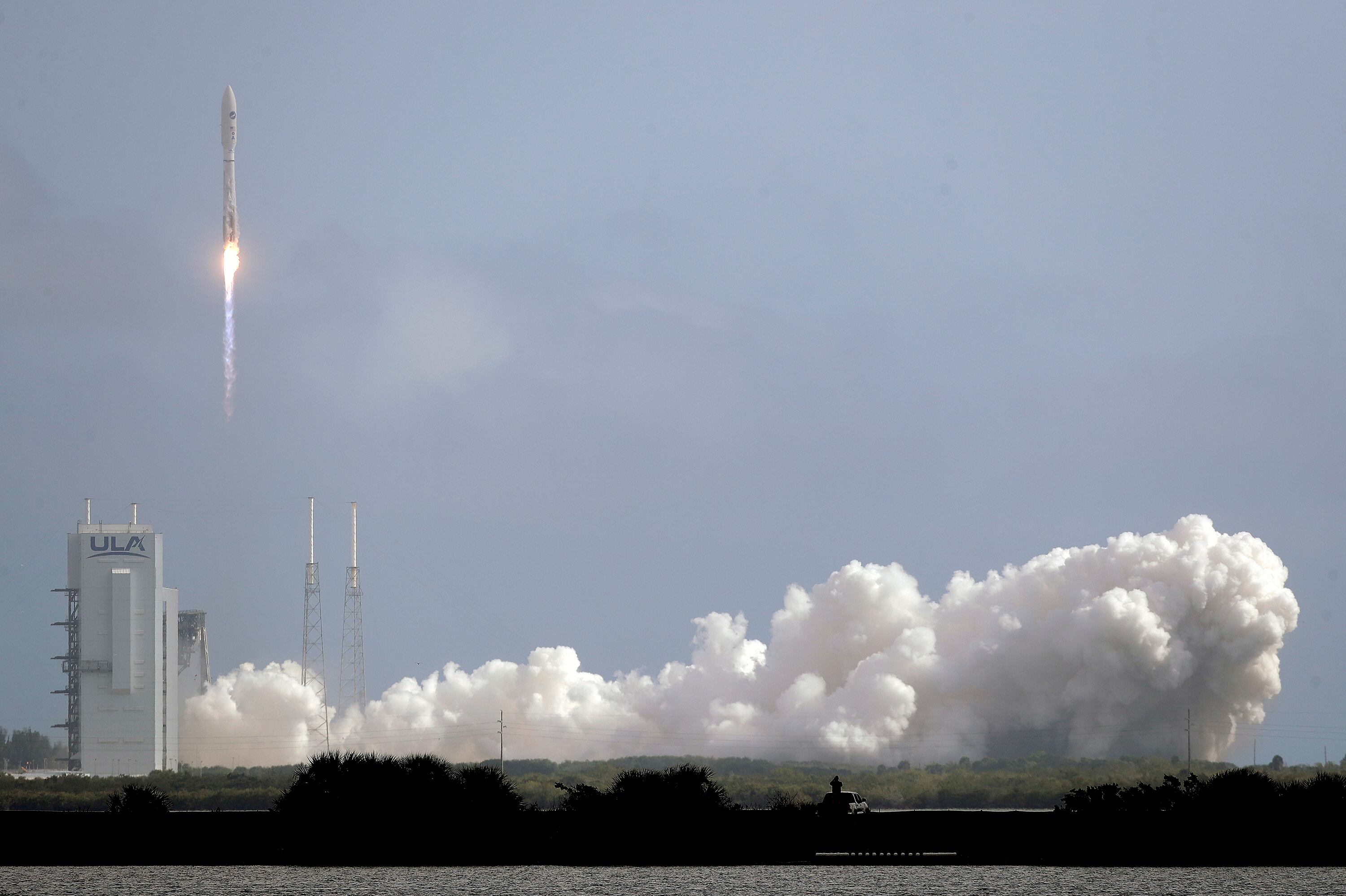 A United Launch Alliance Atlas V rocket lifts off from Launch Complex 41 at the Cape Canaveral Air Force Station, Sunday, May 17, 2020, in Cape Canaveral, Fla.